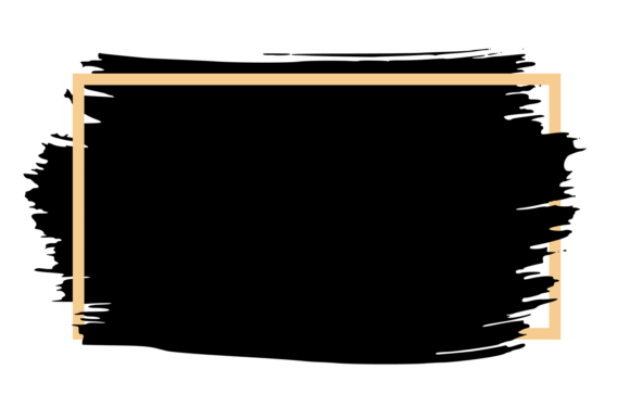 Black Brush Stroke Frame