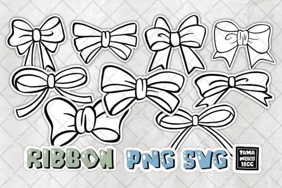 Black Line Ribbon Graphics for Modern Editorial Design