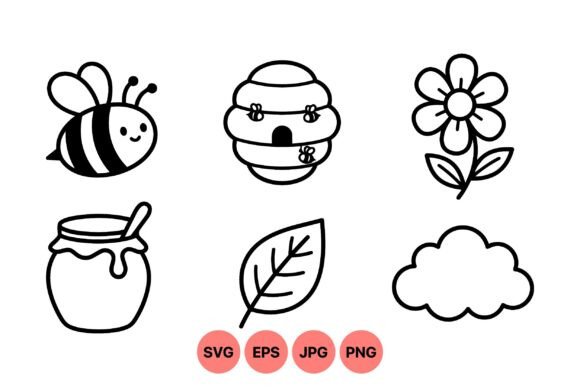 Cute Bee and Nature Icons: Graphics & Illustrations for Warm, Trust-Building Branding