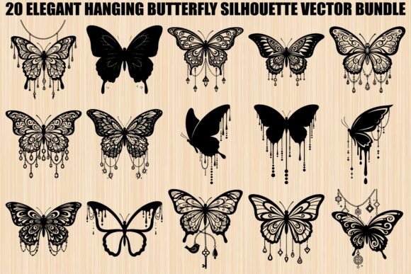 Elegant Butterfly SVG Bundle: Premium Graphics & Illustrations