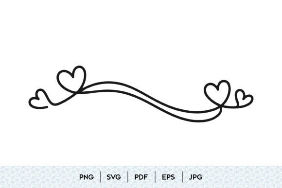Heart One Line Art SVG: Graphics & Illustrations for Sellers