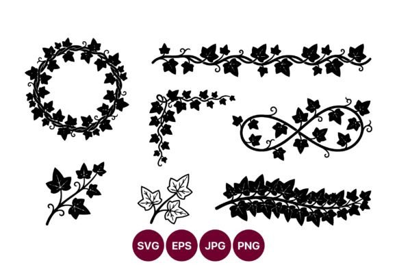 Ivy Border Collection: Elegant Graphics & Illustrations