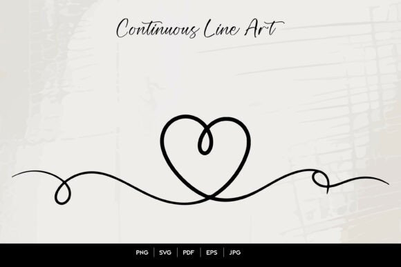 Minimal Heart Line Art SVG Design File for Modern Graphics