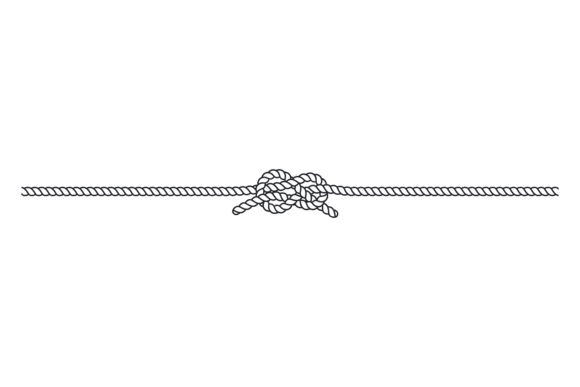 Nautical Rope Loop Border Graphics & Illustrations