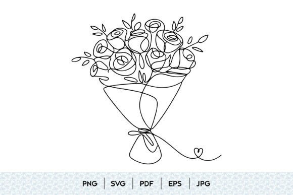 Rose Bouquet Graphics for Modern Branding