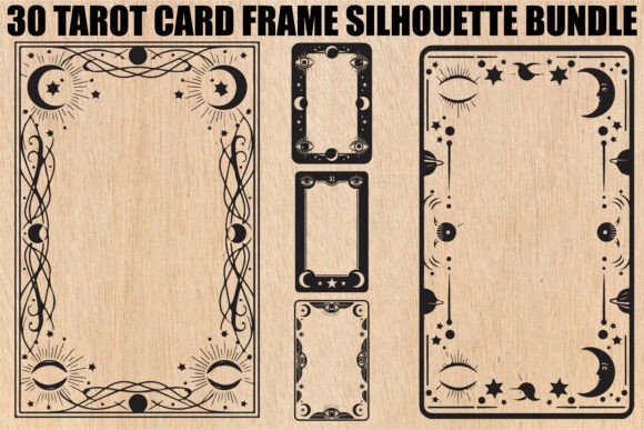 Tarot Card Frame SVG Bundle Graphics