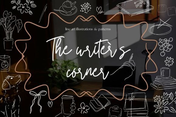 The Writer’s Corner. Whimsical Arts Graphics & Illustrations