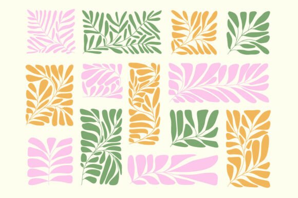 Tropical Leaves Botanical SVG Bundle: Graphics & Illustrations